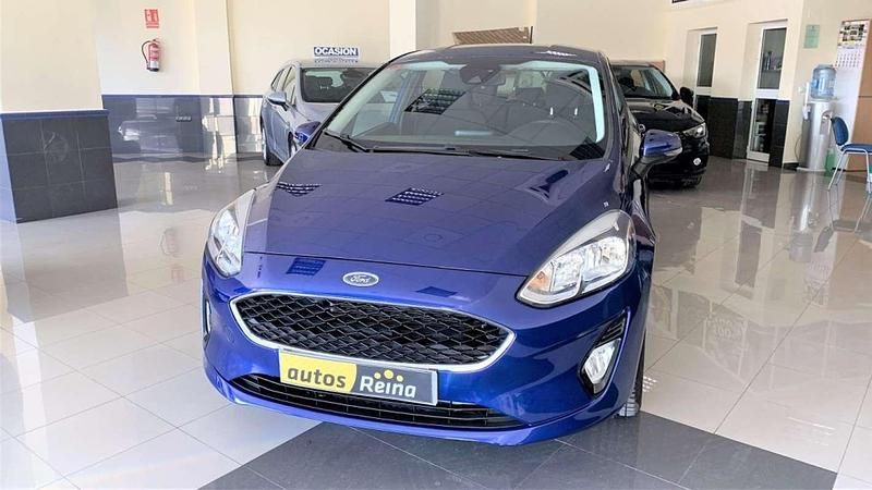 Azul Usado 2018 Ford Fiesta Trend+ Utilitario | 10.700 € (Precio justo) - Imagen 1/4