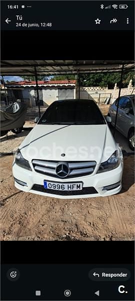 Usado Mercedes C250 204 CV (150 kW) 2011 Blanco Coupe