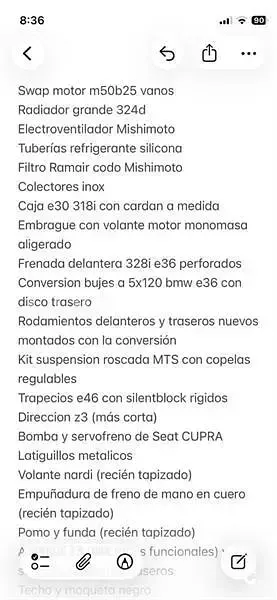 Usado BMW 325 190 CV (139 kW) 1992 Negro Coupe