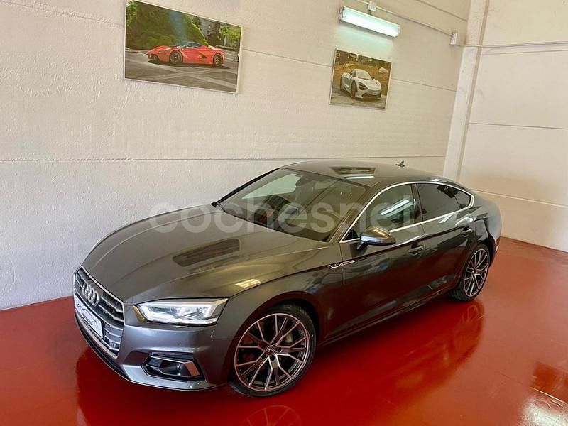 Usado Audi A5 Sportback S-Line 231 CV (169 kW) 2019 Gris / plata Utilitario