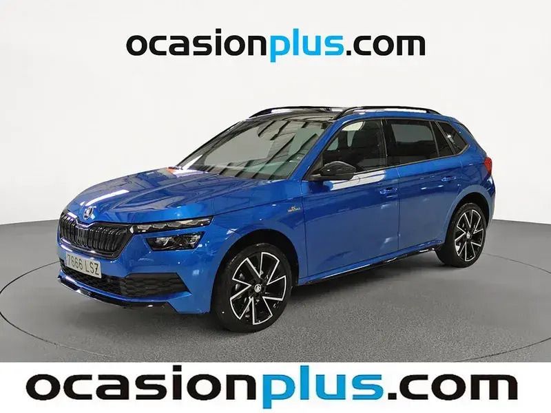 Azul Usado 2021 Skoda Kamiq Monte Carlo SUV | 21.810 € (Precio justo) - Imagen 1/4