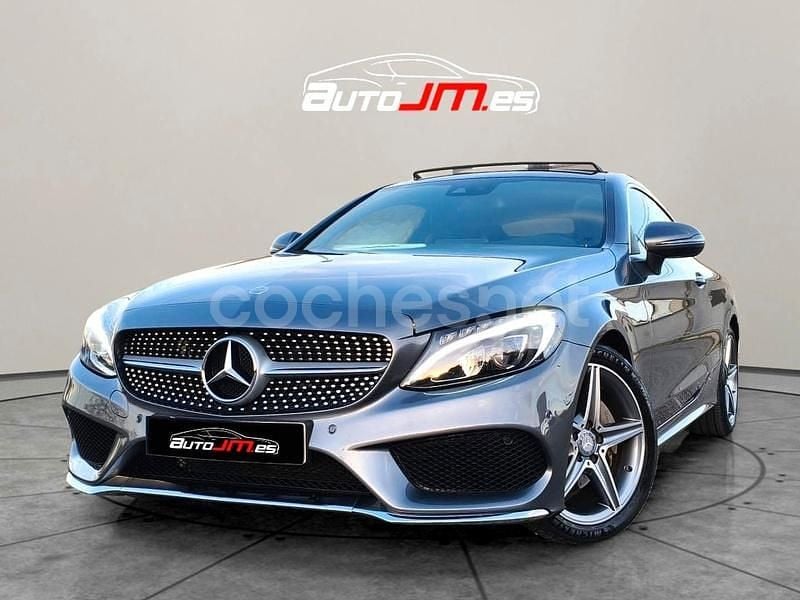 Gris / plata Usado 2016 Mercedes C220 AMG line Coupe | 25.900 € (Un poco caro) - Imagen 1/4