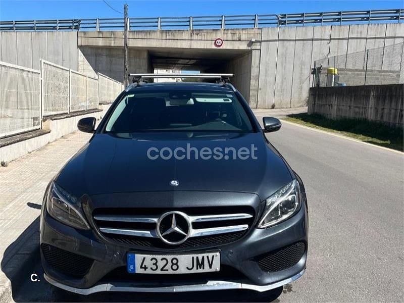 Usado Mercedes C220 AMG line 170 CV (125 kW) 2016 Gris / plata Familiar