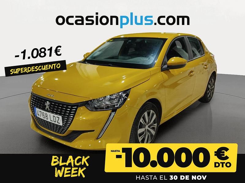 Amarillo Usado 2020 Peugeot 208 Active Utilitario | 11.900 € (Precio justo) - Imagen 1/4