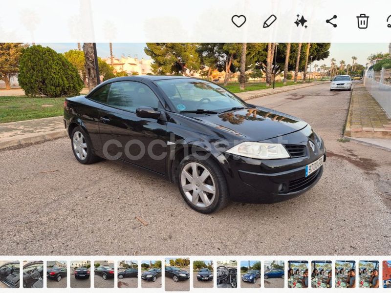 Negro Usado 2006 Renault Mégane Cabriolet Descapotable | 4500 € (Precio justo) - Imagen 1/4