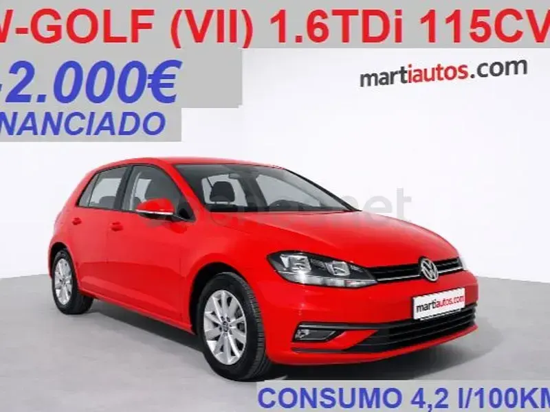 Usado VW Golf VII 115 CV (84 kW) 2019 Rojo Berlina