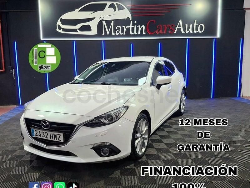 Usado Mazda 3 Luxury 150 CV (110 kW) 2014 Blanco Berlina