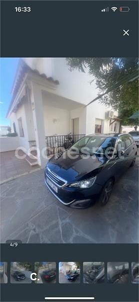 Usado Peugeot 308 SW Allure 150 CV (110 kW) 2016 Azul Familiar
