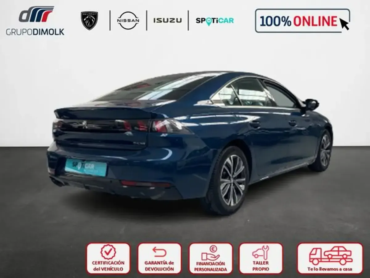 Usado Peugeot 508 Allure 130 CV (95 kW) 2023 Azul Berlina