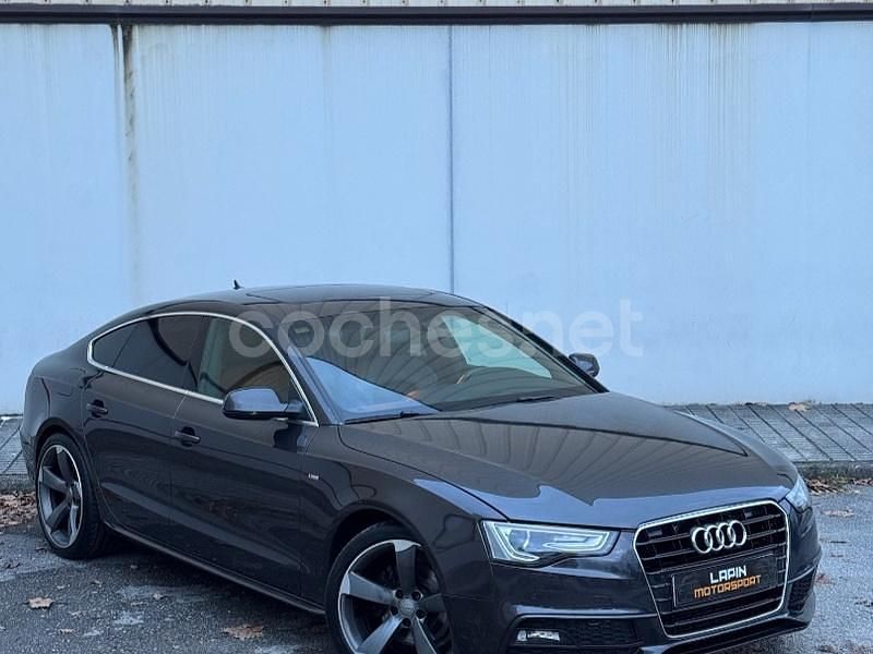 Usado Audi A5 Sportback S-Line 150 CV (110 kW) 2015 Gris / plata Utilitario