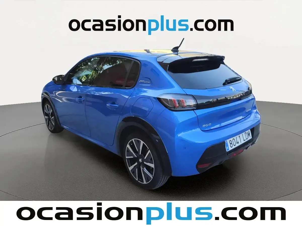 Usado Peugeot 208 GT-line 102 CV (75 kW) 2019 Azul Utilitario
