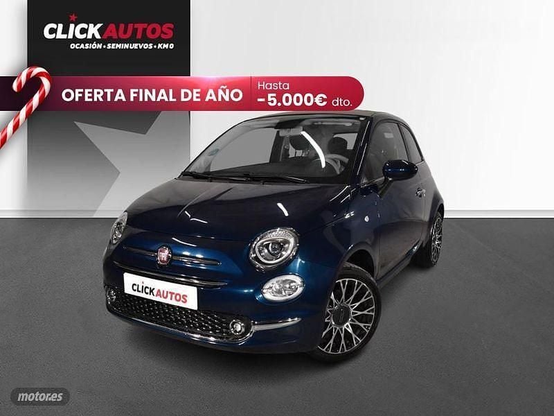 Usado Fiat 500 70 CV (51 kW) 2023 Azul Descapotable