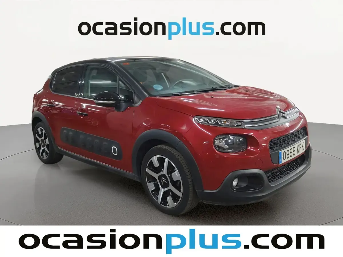 Usado Citroën C3 PureTech 110 CV (80 kW) 2017 Rojo Utilitario