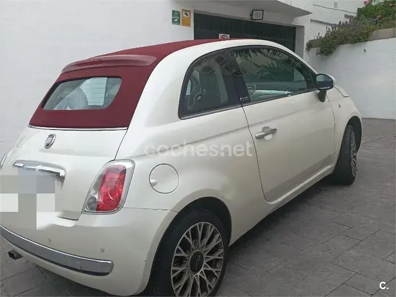 Usado Fiat 500C Lounge 100 CV (73 kW) 2010 Blanco Descapotable