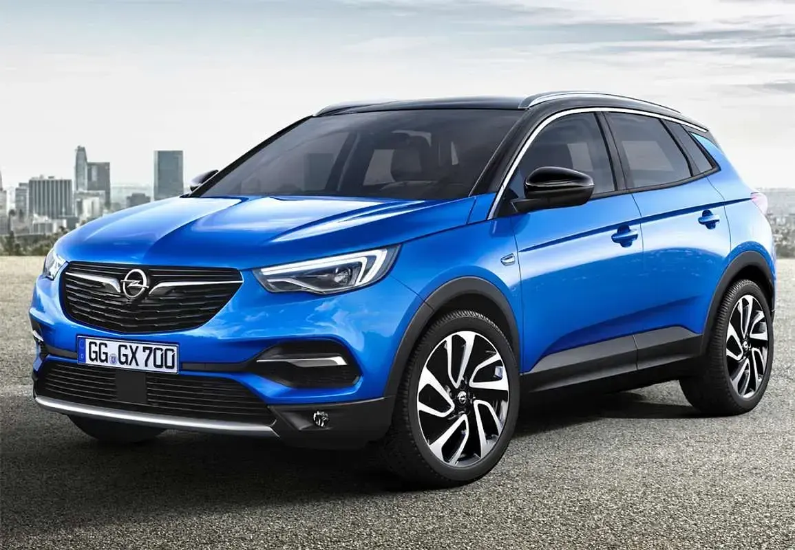 Käytetty Opel Grandland X Selective 120 HP (88 kW) 2018 Valkoinen Katumaasturi