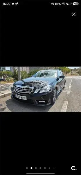 Usado Mercedes E220 Avantgarde 170 CV (125 kW) 2012 Negro Berlina
