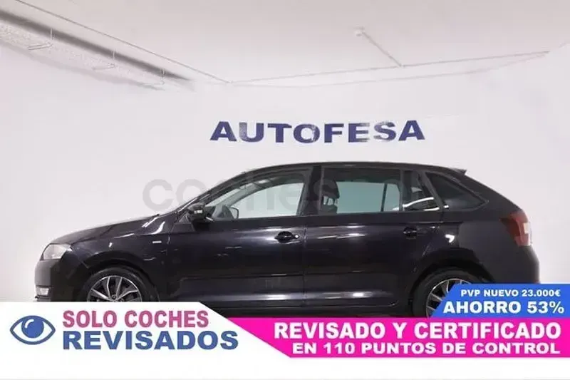Usado Skoda Rapid Ambition 116 CV (85 kW) 2017 Negro Utilitario