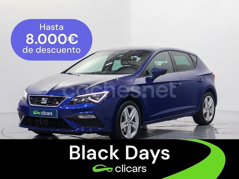 Azul Usado 2019 Seat Leon FR Berlina | 13.390 € (Precio justo) - Imagen 1/4