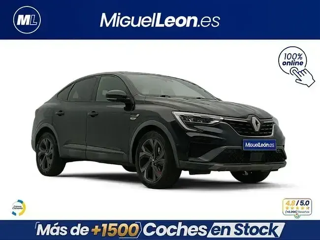 Usado Renault Arkana RS Line 145 CV (106 kW) 2021 Negro SUV