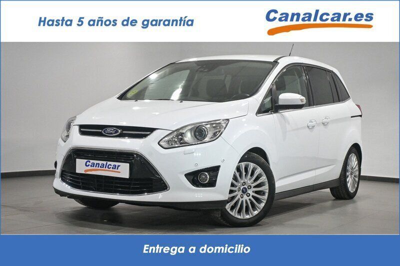 Blanco Usado 2015 Ford Grand C-Max Titanium Monovolumen | 10.035 € (Buen precio) - Imagen 1/4