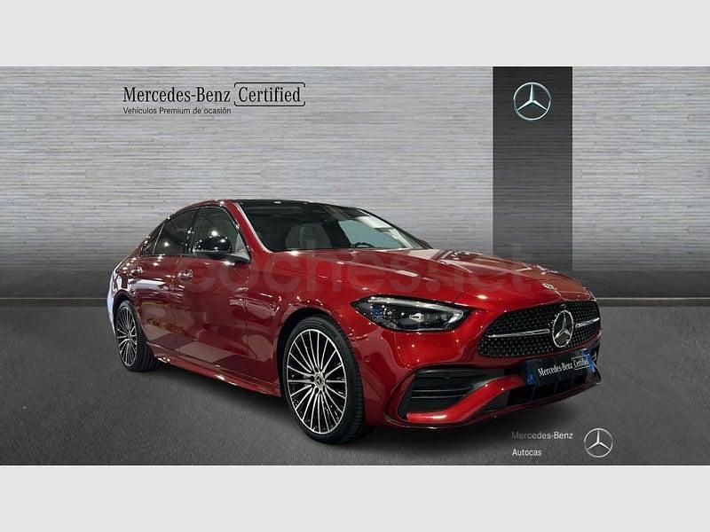 Usado Mercedes C220 200 CV (147 kW) 2022 Rojo Berlina