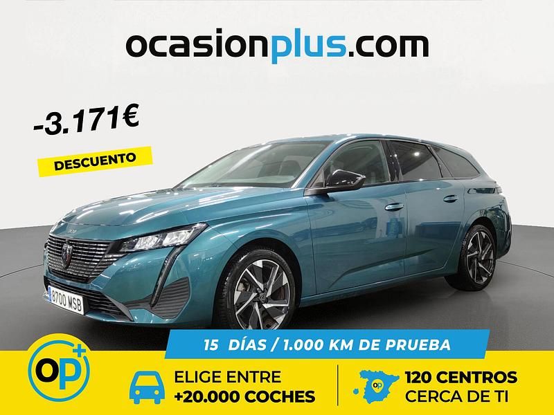 Usado Peugeot 308 Allure 130 CV (95 kW) 2024 Azul Familiar