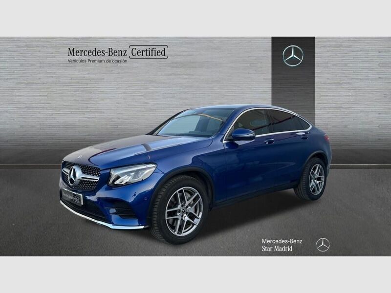 Azul brillante Usado 2019 Mercedes GLC220 AMG line Coupe | 40.990 € (Precio justo) - Imagen 1/4