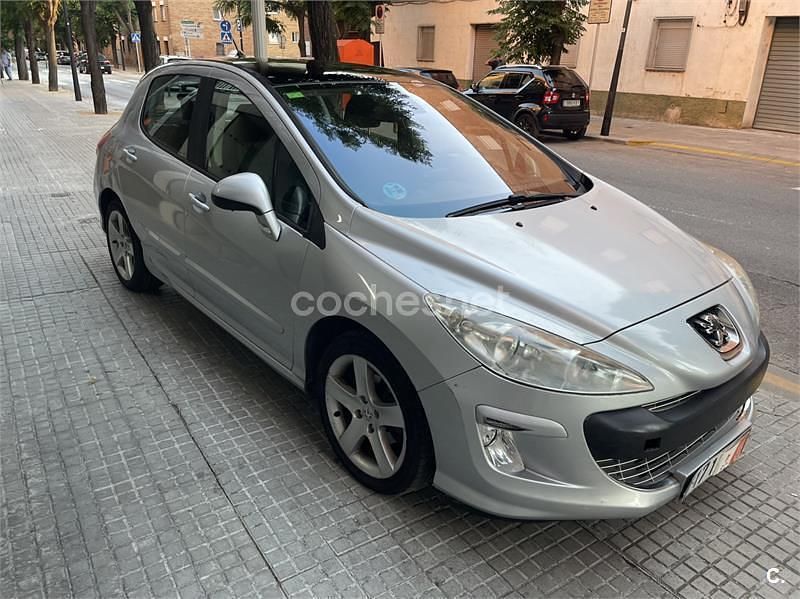 Gris / plata Usado 2008 Peugeot 308 Premium Berlina | 5400 € (Buen precio) - Imagen 1/4