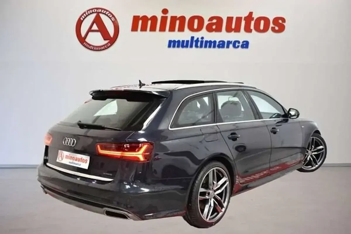 Usado Audi A6 S-Line 272 CV (200 kW) 2016 Azul Familiar