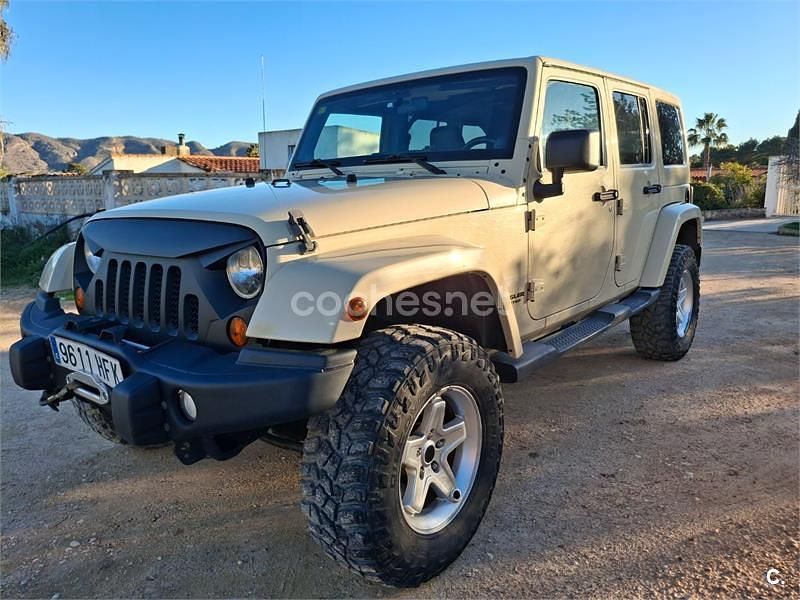 Beige Usado 2019 Jeep Wrangler Unlimited Sahara SUV | 39.000 € (Precio justo) - Imagen 1/4
