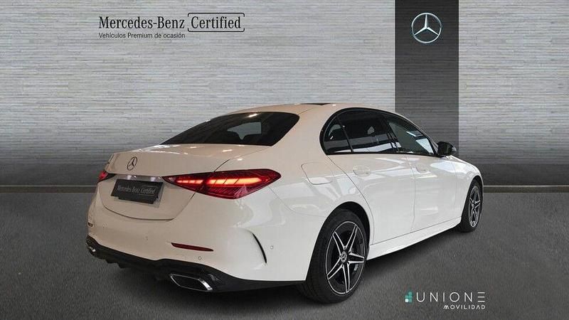 Usado Mercedes C300e AMG line 313 CV (230 kW) 2024 Blanco Berlina