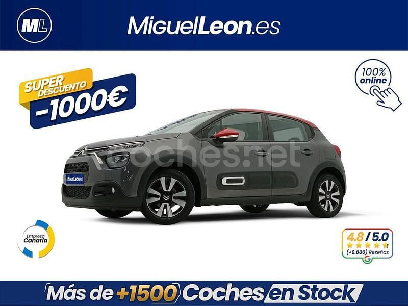 Gris Usado 2022 Citroën C3 Feel Utilitario | 9985 € (Precio justo) - Imagen 1/3