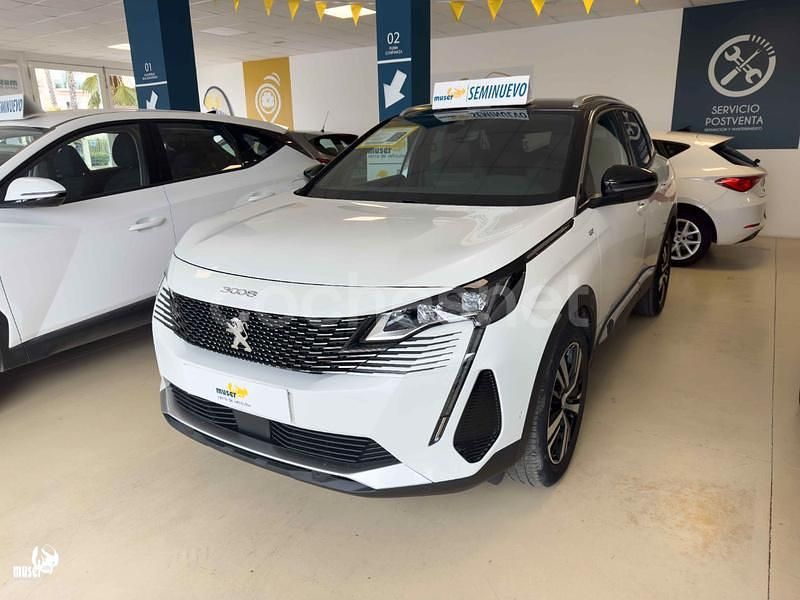 Blanco Usado 2021 Peugeot 3008 GT SUV | 21.500 € (Un poco caro) - Imagen 1/4