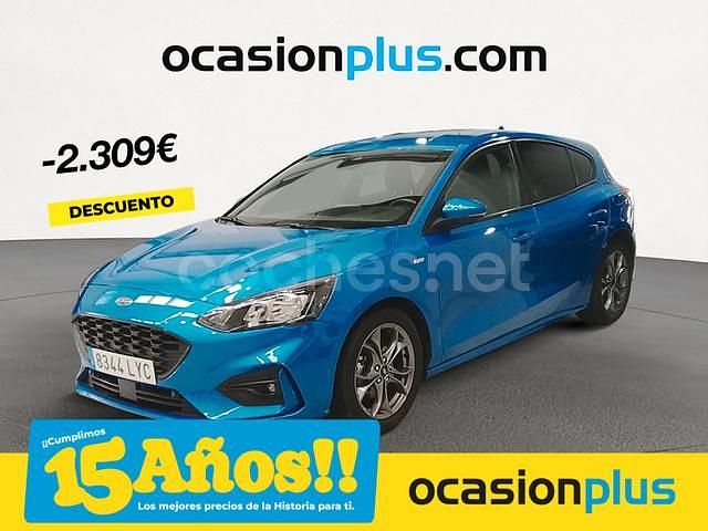 Azul Usado 2022 Ford Focus ST-Line Berlina | 17.150 € (Super precio) - Imagen 1/4