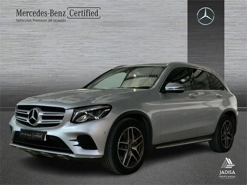 Usado Mercedes GLC220 AMG line 170 CV (125 kW) 2018 Gris / plata SUV