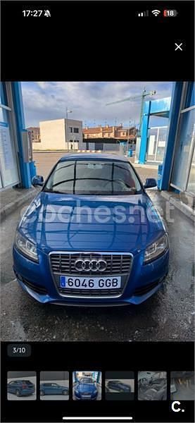 Usado Audi A3 Attraction 140 CV (102 kW) 2008 Azul Berlina
