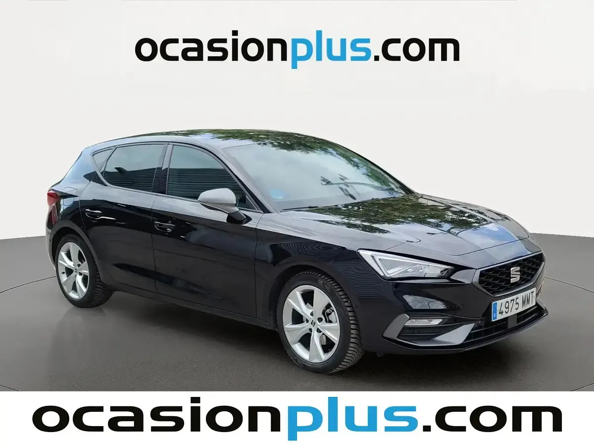 Usado Seat Leon FR 150 CV (110 kW) 2024 Negro Berlina