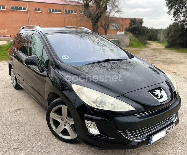 Usado Peugeot 308 SW Premium 110 CV (80 kW) 2009 Negro Familiar