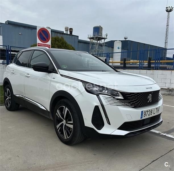 Usado Peugeot 3008 GT-line 130 CV (95 kW) 2021 Blanco SUV