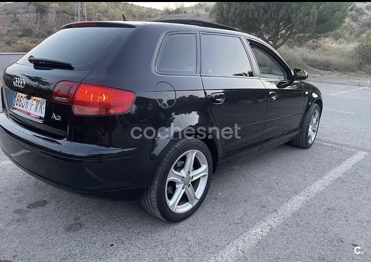 Usado Audi A3 105 CV (77 kW) 2007 Negro Utilitario