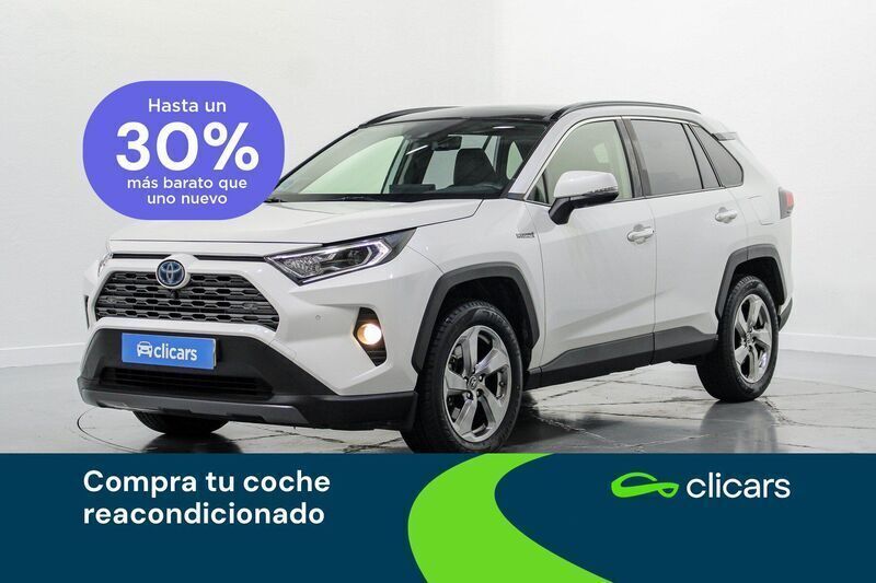 Blanco Usado 2019 Toyota RAV4 Hybrid Luxury SUV | 27.190 € (Un poco caro) - Imagen 1/4