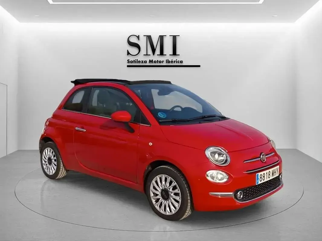 Usado Fiat 500C 71 CV (52 kW) 2023 Rojo Descapotable