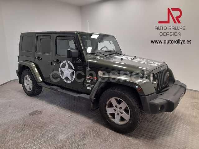 Verde Usado 2008 Jeep Wrangler Unlimited Sahara SUV | 29.900 € (Precio justo) - Imagen 1/4
