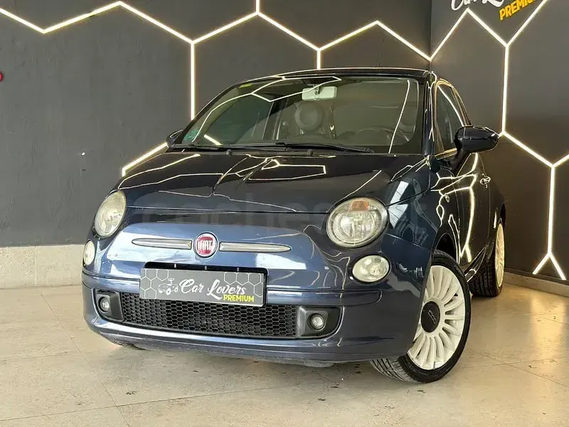Usado Fiat 500 Pop 69 CV (50 kW) 2009 Azul Descapotable