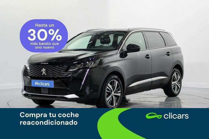Negro Usado 2022 Peugeot 5008 Allure Monovolumen | 19.290 € (Super precio) - Imagen 1/4