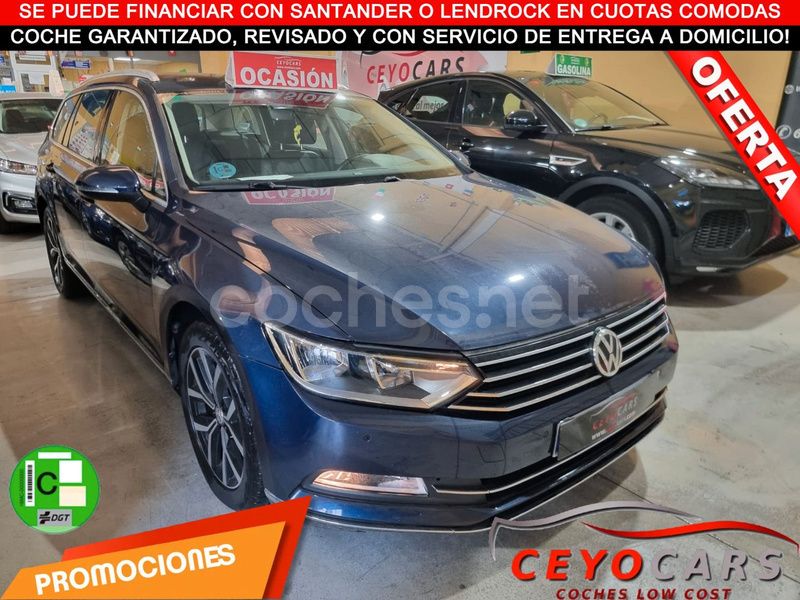 Azul Usado 2017 VW Passat Advance Familiar | 13.700 € (Precio justo) - Imagen 1/4