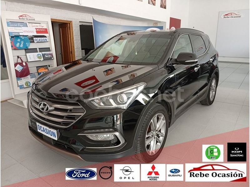 Negro Usado 2016 Hyundai Santa Fe Style SUV | 18.900 € (Un poco caro) - Imagen 1/4