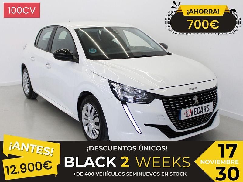 Blanco Usado 2022 Peugeot 208 Active Utilitario | 12.200 € (Precio justo) - Imagen 1/3