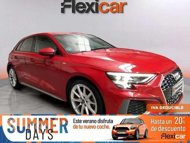 Rojo Usado 2023 Audi A3 Sportback S-Line Utilitario | 25.990 € (Buen precio) - Imagen 1/4