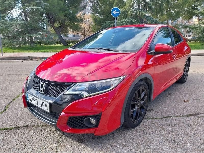 Rojo Usado 2015 Honda Civic Sport Berlina | 8900 € (Precio justo) - Imagen 1/4